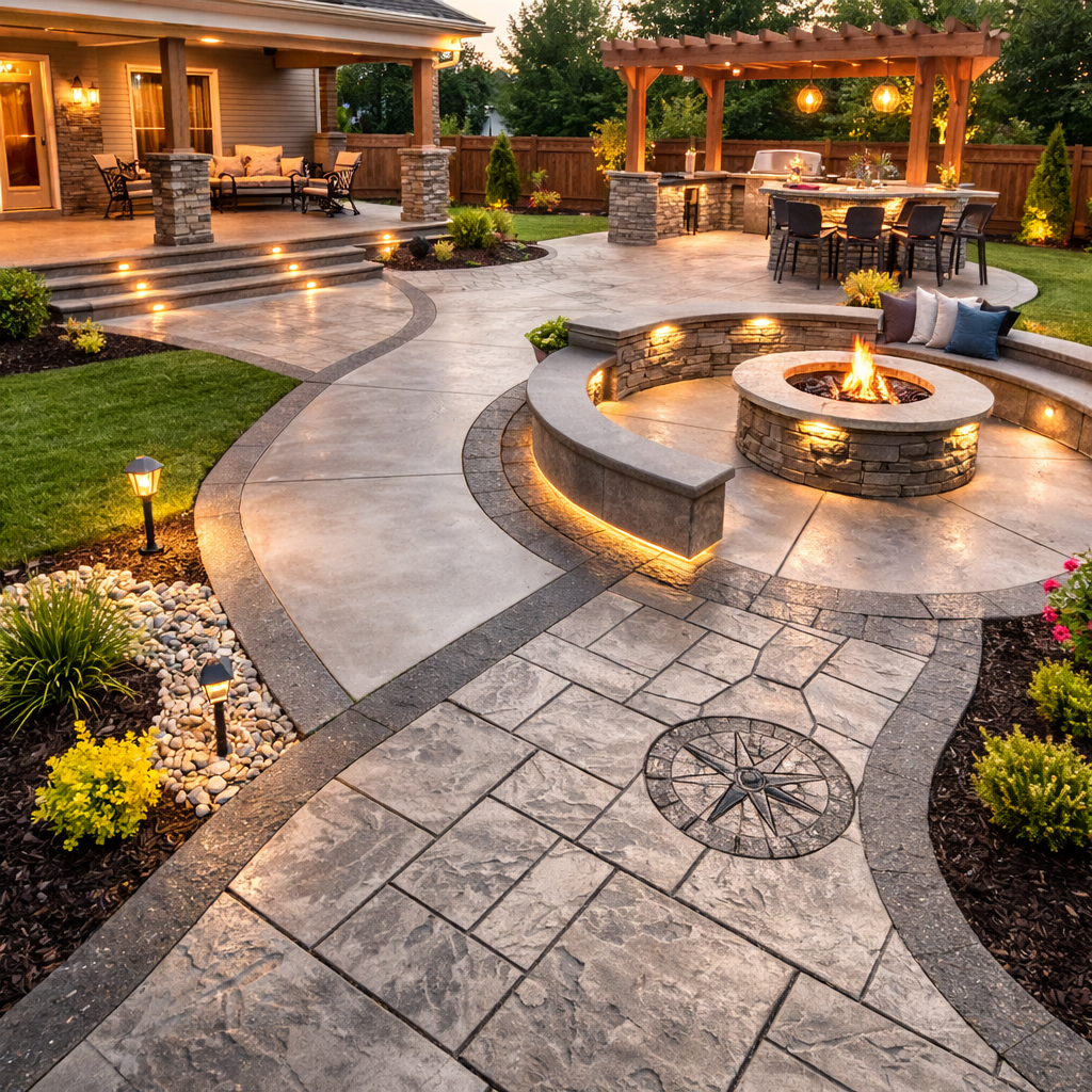 Custom concrete contractor Statesville North Carolina